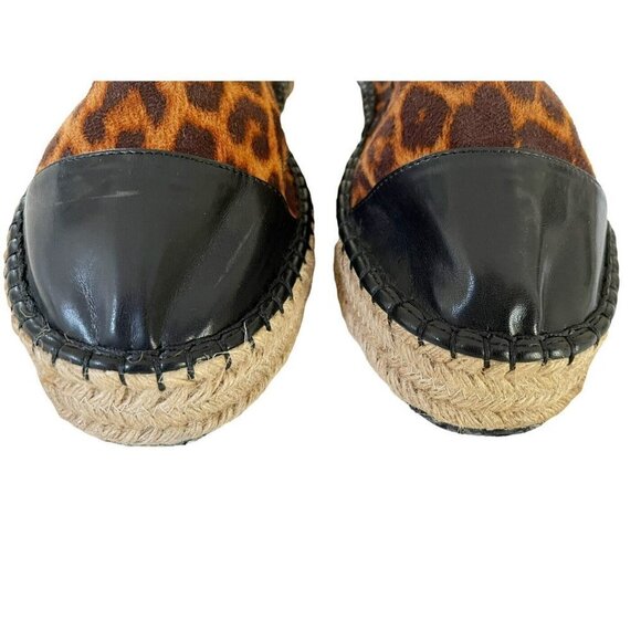 ASOS Wide Fit Julee Flatform Espadrilles in Leopard Print Women's Sz 6W NWOT - Picture 4 of 9
